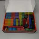 Gemmicc 100 PCS Magnetic Tiles with 2 Cars, STEM Approved Educational Magnet BuildingToys, Magnet Puzzles Stacking Blocks for Boys Girls