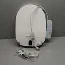 Round Bidet Toilet Seat, Smart Heated Toilet Seat with Warm Water and Dryer, Soft Close Bidet Seat with Adjustable Temperature, Stainless Steel Nozzle