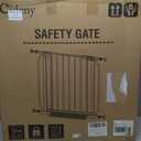 Baby Gate No Drilling, 29"-40" Auto Close Dog Gate Indoor for Doorways & Stairs, Pressure Mounted Adjustable Pet Gate, Easy Walk Through Child Gate for Children & Pets Stroller Friendly, White