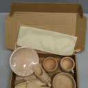 Wooden Sensory Bin Tools, Wooden Tool Set, Sensory Bin Filler with Storage Bag, Bin Scoops Roller Tweezers Tongs Cups for Counting Sorting Hammering Pounding