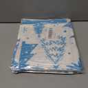 2 x Lanpn White and Blue 16x16 Christmas Pillow Covers Set of 4, Decorative 16 Inch Winter Snowflake Throw Pillow Case Xmas Cushion Cover for Indoor Home Sofa Light Blue