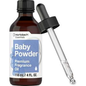 Horbach Baby Powder Fragrance Oil | 4 fl oz (118ml) | Premium Grade | for Diffusers, Candle and Soap Making, Aroma Spray, DIY Projects & More