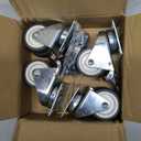 2 inch Swivel Caster Wheels Set of 4 Total Capacity 880 lbs Heavy Duty Casters for Furniture No Noise TPR Wheels with Screws