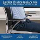 Everlasting Comfort Back Cushion and Foot Rest Bundle  Memory Foam Support for Posture, Back Pain Relief, and Enhanced Comfort for Desk, Office, and Gaming Chairs