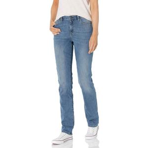 Amazon Essentials Women's Mid Rise Slim Straight Jean, Size 14 (Short)