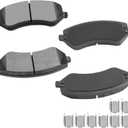 cciyu D856A Front Semi-Metal Brake Pads For Jeep For Liberty 2002-2007,For Chrysler For Town & Country 2004-2007,For Voyager 2001-2003,For Dodge For Caravan 2001-2007,For Grand Caravan 2001-2004