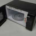 Emerson MW7302B Compact Countertop Microwave Oven with Touch Control, LED Display, 700W, 10 Power Levels, 6 Auto Menus, Glass Turntable and Child Safe Lock, 0.7 Cu., Ft. Black