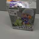 Motorcycles Scooter Toy Doll - with Light and Music, Cute Have a Seat for Accessories, Decor Desktop Ornaments Collectors (Off-White)