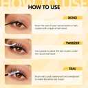 QUEWEL Lash Clusters Kit Multi-type Mixed Eyelash Clusters 176Pcs with Lash Bond and Seal, Cluster Lashes Tweezers, DIY Lash Extensions Kit can Create Kinds of Effects for personal(QU23+QU24+QU25 Kit)