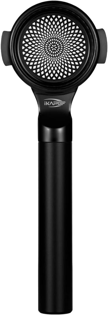 IKAPE Bottomless Naked Portafilter, Coffee Portafilter, 2 Ears 58MM Fits E61, ECM, Rocket, Sanremo, Synesso, Slayer, VBM Machines, with 18g Capacity Filter Basket