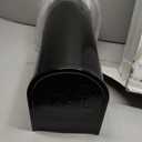 Black Metal Mailbox, Galvanized Steel Mailboxes for Outside Post Mount, Standard Medium Capacity, 20 x 8.7 x 6.7 Inches