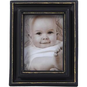 SIKOO 2.5x3.5 Vintage picture frames Small Picture Frame Wallet Size Picture frames 2.5 x 3.5 Picture Frame Mini Photo Frame, Black and Gold