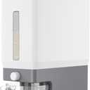 Lifewit Rice Dispenser 25 Lbs(11.3kg), Rice Storage Container Sealed Moisture Proof with Measuring Cup for Kitchen Pantry Household, BPA-Free, 1 Pack (Light Grey)
