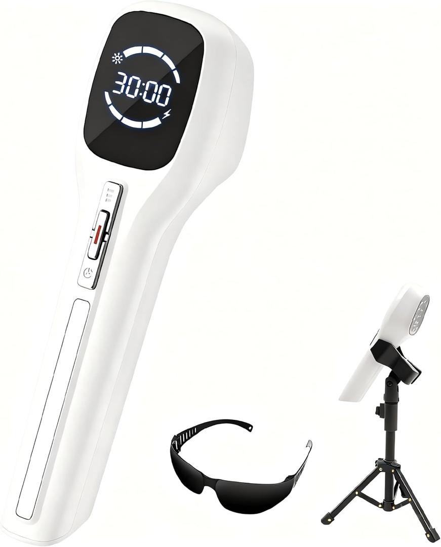 Limot RED Light Device, lllt Low Level Therapy Device with LED Display & Tripod, Infrared Light Therapy Reduces Fatigue, Red Light Therapy is (White)
