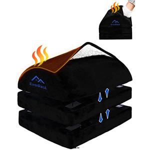 EverRest Under Desk Footrest for Office Use - Warmer Feet, 3 Adjustable Heights - Tall Ergonomic Foot Rest Stool for Gaming Chair, Computer - Leg Support for Work from Home