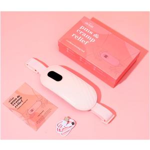 Portable Heating Pad for Period Cramps - Period Cramps Relief Menstrual Heating Pad Vibration Heating Pad for Pain, Rechargeable Battery, Cordless - Wireless Heating Pad with Massager Girlfriend Gifts