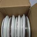 10 Set CP3540 Ceiling Cover Plate Kits - 5.38 Inch Paintable Blank Round Cover for Electrical Boxes, Includes 10 Pcs CP3540 Plates, 10 Pcs Mounting Brackets and 20P Screws