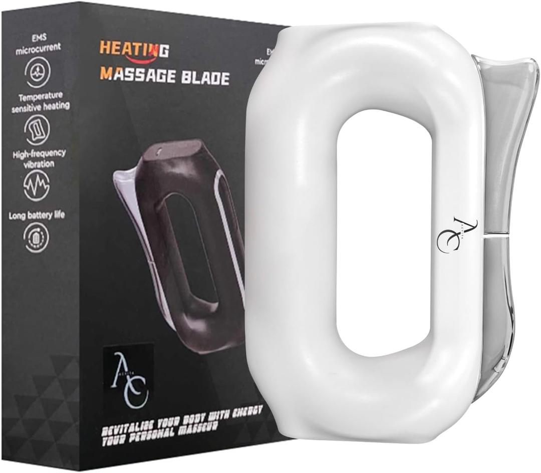 ACVITA Heated Fascia Knife  Electric Muscle Massager & Gua Sha Tool for Deep Tissue Release, Pain Relief, Muscle Recovery, and Relaxation (White) ACVITA Heated Fascia Knife  Electric Muscle Massager & Gua Sha Tool for Deep Tissue Release, Pain Relief, Muscle Recovery, and Relaxation (White)