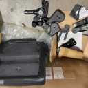 Massage Gaming Chair with Retractable Footrest, 360 Swivel, Adjustable Armrests, High-Back Ergonomic PC Desk Chair, PU Leather - Black(White)