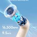 Aecooly Portable Handheld Fan, Powerful Turbo Mini Fan, 16500 RPM High Speed Aero, 14H Max Cooling Time, 5 Speeds Pocket Rechargeable Personal Small Travel GIfts for Women Men -Beige