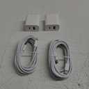 Fast Charger iPhone, Dual Port A/C Charging Adapter, 2Pack Quick Double Wall Charger Block, Apple Charger Block 10FT USBC to Lightning Cable for iPhone 14/13/12/11/ProMax/XS/XR (White)