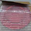 Red Charger Plates, Set of 6 Serving Charger Plate for Dinner Table, Wedding, Events Plate Chargers - 13 Inch