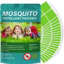 2 x 120 Pack Mosquito Repellent Patches, Individually Wrapped Mosquitoes Bracelets Stickers for Camping Swimming Outdoor Indoor, Deet Free, Green