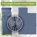Frelaxy Sleeping Bag Liner, XL Travel Sheet & Camping Sheet for Backpacking, Hotel, Hostels & Traveling, Comfy & Easy Care, Full-Length Zipper/No Zipper, 4 Seasons Warm Cold Weather