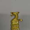 Lighter, Relief Dragon Jet Red Flame Lighter with Adjusting Flame Tool, Creative Windproof Cool Jet Flame Butane Lighter, Refillable Butane Lighter for Outdoor Indoor (Without Butane)-Gold