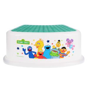 Sesame Street Sesame Squad Step Stool - Kids Step Stool, Potty Training, Non-Slip, Bathroom, Kitchen, Lightweight