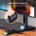 AX WABER Universal TV Stand, Table Top TV Stand Base Wobble-Free Replacement for Most 24 to 80 Inch LCD LED TVs, 7 Height Adjustable TV Legs Hold up to 150lbs, Max VESA 800x500mm, Black AX10TB02