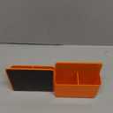 BEYGORM 2 Pack Plastic Magnetic Pen Holder for Refrigerator, Dry Erase Marker Holder for Whiteboard，Magnet School Locker Organizer Accessories, Pencil Cup, Pen Caddy, Classroom Organization(Orange)