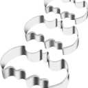 4 x 3 Pack Cookie Cutters Set Stainless Steel Bat Shape Halloween Biscuit Cookie Cutter