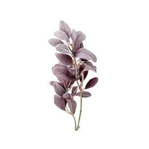 Artificial Lambs Ear Leaves Dusky Purple Aubergine Fake Lambs Ear Branches Frosted Lambs Ear Bouquet for Home Wedding Office Party Decor