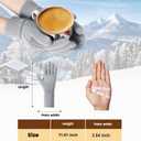 Winter Gloves Women - Warm Fleece Lined Winter Gloves with Touchscreen Fingers, Gloves for Women Cold Weather (Grey)
