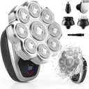 Electric Razor for Men,Head Shavers for Bald Men,5-in-1 Electric Razors with Wet & Dry Bald Head Shaver,9D Floating Head Shaver Comes with Magnetic Detachable Blades