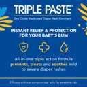 Triple Paste Diaper Rash Cream for Baby - 3 oz Tube - Zinc Oxide Ointment Treats, Soothes and Prevents Diaper Rash - Pediatrician-Recommended Hypoallergenic Formula with Soothing Botanicals