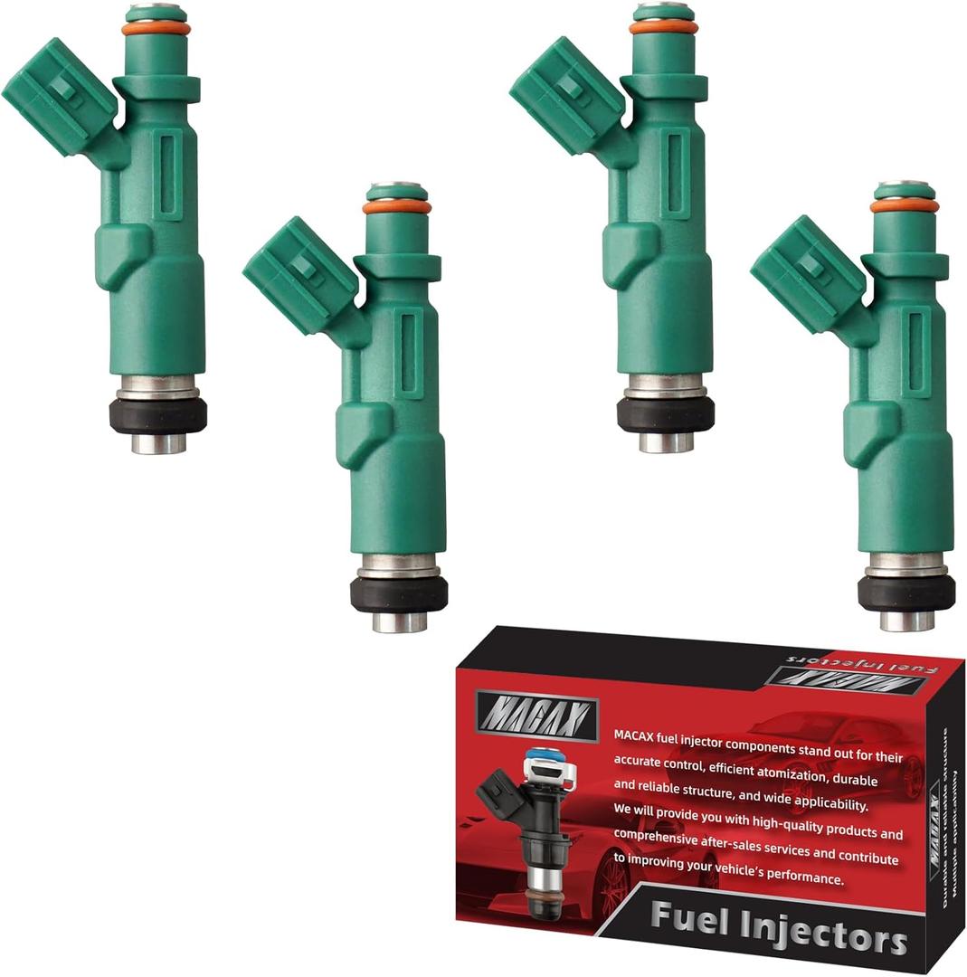 Set of 4 Fuel Injectors 23209-21020 FJ343 Replacement Compatible with Toyota Echo 2000-2005 Prius 2001-2009 Scion xA xB 2004-2006 1.5L L4 - Replaces 842-12234