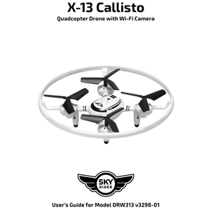 X-13 Callisto Quadcopter Drone With Wi-Fi Camera