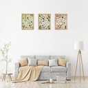 Fainne Set of 6 Plant Poster Vintage Botanical Prints 12 x 16 Inch linen Decorative Wrap Poster Tree Art Picture Vintage Mushroom Floral Nature Decor Cactus Prints