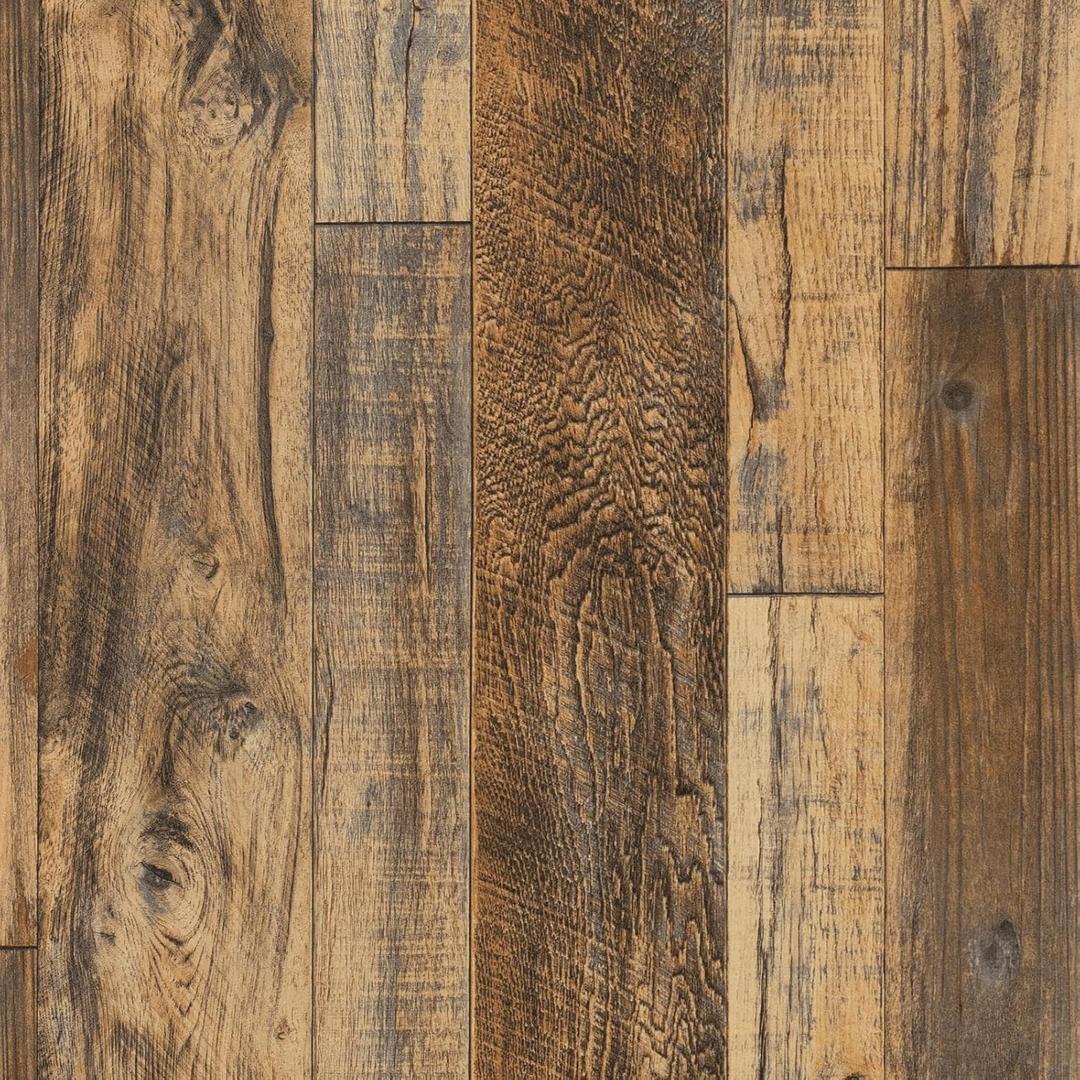 Decoroom Wood Wallpaper 17.71''787'' Shiplap Peel and Stick Wallpaper Rustic Wood Grain Contact Paper Removable Self Adhesive Distressed Vinyl Film Roll for Table Cabinets Shelf Liner Decorative (Brown)