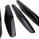 4 Pcs Roof Rack Rail Leg End Cover Shell Compatible with Toyota Land Cruiser Prado 120 Lexus GX470 2003-2009, Top Side Roof Luggage Cargo Rack Rail End Cover Cap Shell Trim, Replaces OE# (Black)