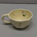 XinHuiGY Cute Coffee Mug, Ceramic Tea Mugs, Kawaii Coffee Cup, Handmade Creative Flower Mug with Spoon, Aesthetic Mug for Milk Cocoa, 250ml, Mother Day Gift for Mom Women Christmas