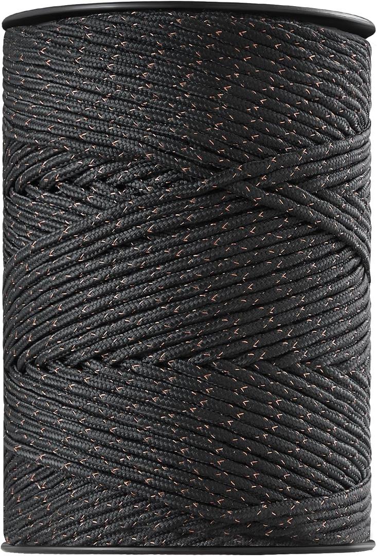 VEVOR Electric Fence Wire, 1000Ft 305M Portable Polywire, 1/4" Diameter 2 Copper Strands for Reliable Conductivity and Rust Resistance, Fencing Rope Line for Horse, Cattle, Livestock