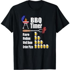 Funny BBQ Timer - Barbecue Grill Grilling Gift T-Shirt, 3XLT