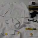 fun shack Boat Captain Costume for Women, Navy Sailor Outfit, Nautical Captain Attire, Perfect for Parties and Events (Medium)