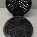 Mueller Heart 5 Waffle Maker, Waffle Iron, Adjustable Browning Control & Nonstick, Cool Touch Handle, Easy to Clean, Small Kitchen Appliances