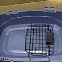 Amazon Basics 2-Door Top-Load Hard-Sided Pet Travel Carrier for Cats and Small Dogs, 19" L x 12.6" W x 10" H, Gray & Blue