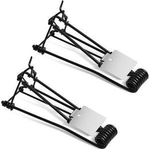 Qualirey 2 Pcs Outdoor Gopher Trap Easy Set Mole Trap Weather Resistant Gopher Killer Vole Killer for Lawn Garden Farm (Black)