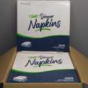 Morcon Valay 400VN Paper Napkins with Linen-Feel for Events & Restaurants, Upscale Dining Parties or Weddings, Durable and Absorbent White Paper Dinner Napkins Disposable, 1000 Count